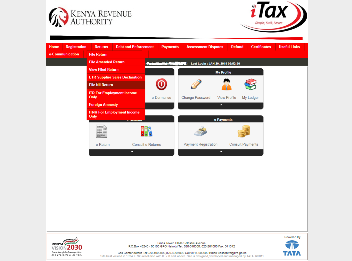 How To Fill Kra Nil Return Via Itax Portal 2024